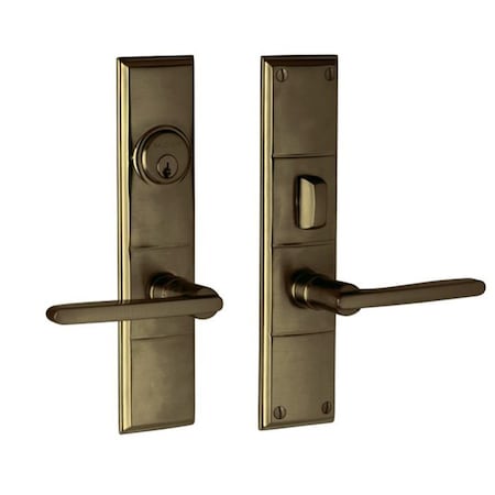 Baldwin Entry Handlesets Antique Brass 6973.050.ENTR